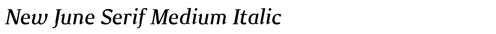 New June Serif Medium Italic image